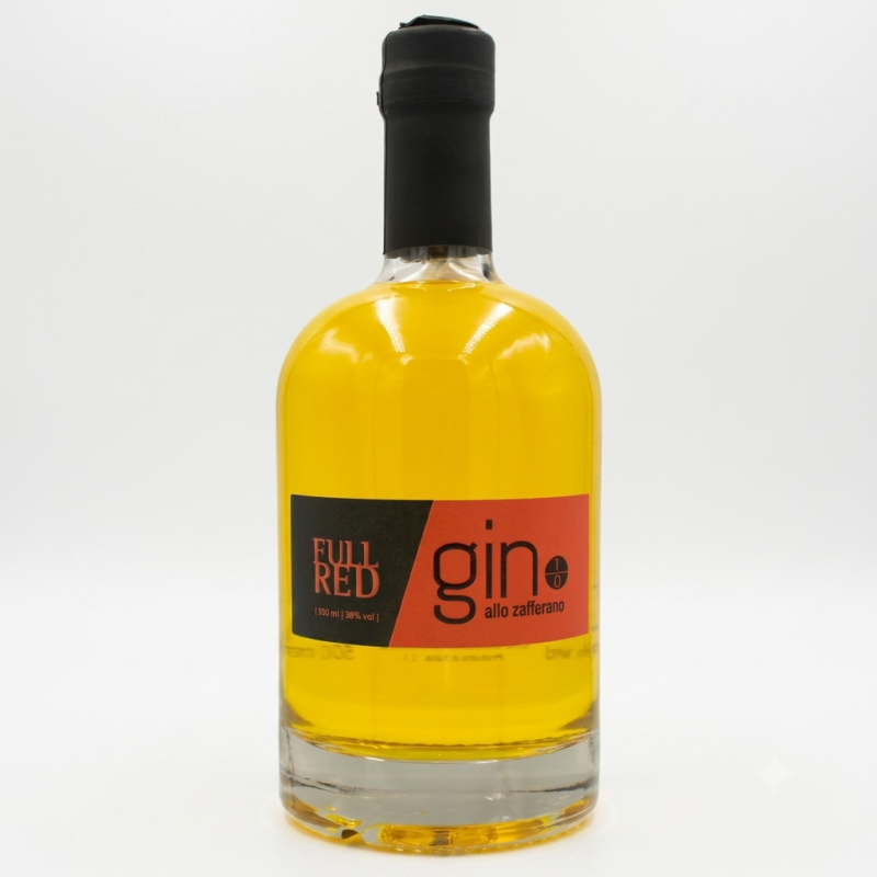 bottiglia full red gin zafferano friuli